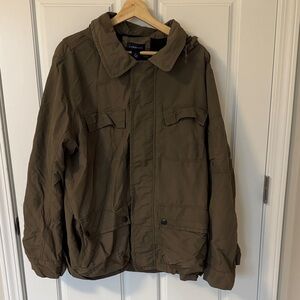 Lands' End Men’s Olive Military Field Jacket